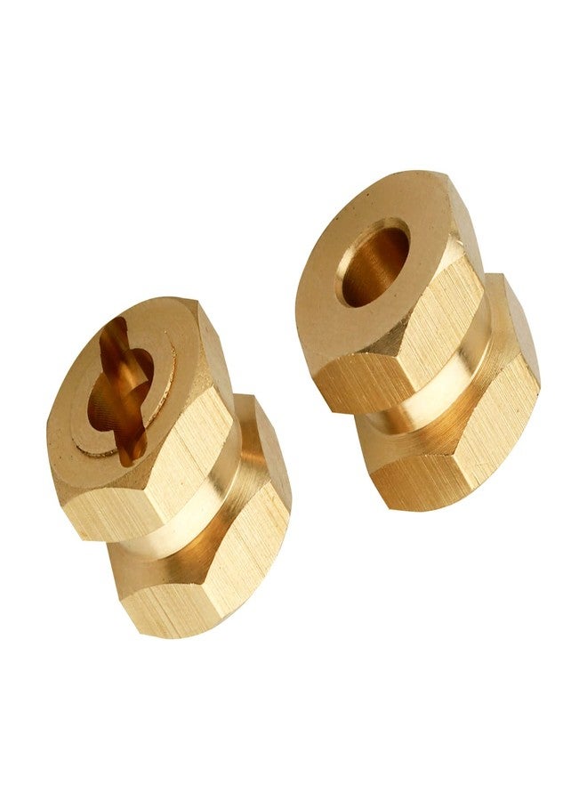 FriHobby Brass 12mm Wheel Spacer Wheel Hubs Extension Drive Adapter for Axial SCX10 & SCX10 II 1/10 RC Crawler (12mm) - Image 5